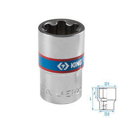 KING TONY (433E24M) Головка торцевая TORX Plus 1/2", EP24