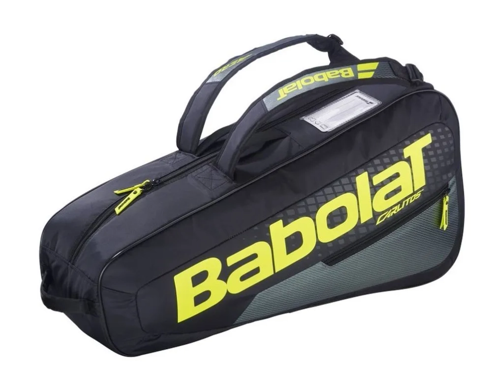 Сумка теннисная Babolat Carlitos Junior Bag - black/yellow/dark forest