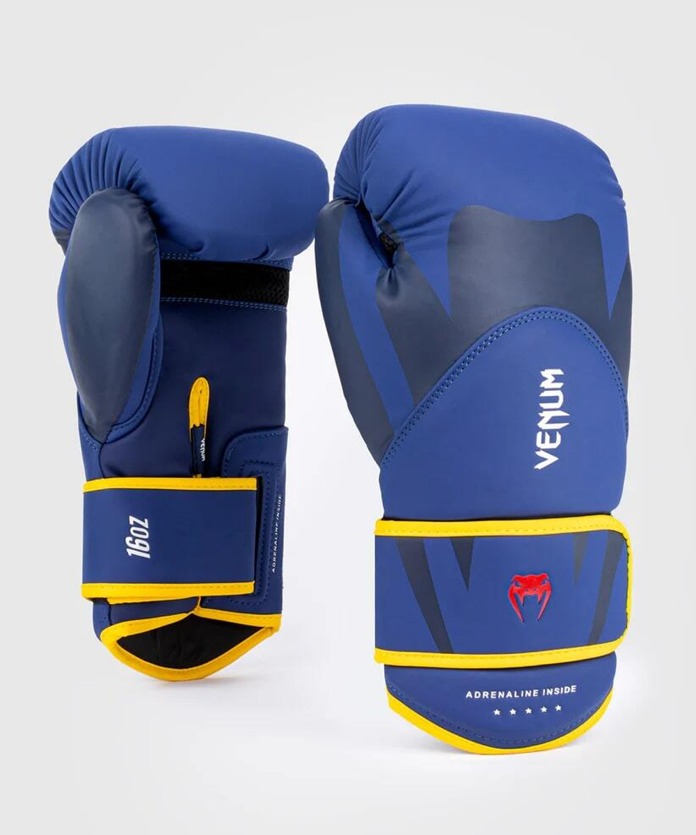 Перчатки боксерские Venum Challenger 4.0 Blue/Yellow