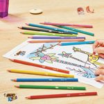 Карандаши цветные BIC "Tropicolors", 12 цветов, пластиковые, заточенные, европодвес, 8325666