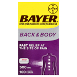 Bayer, Для спины и тела, 500 мг, 100 капсул, покрытых оболочкой