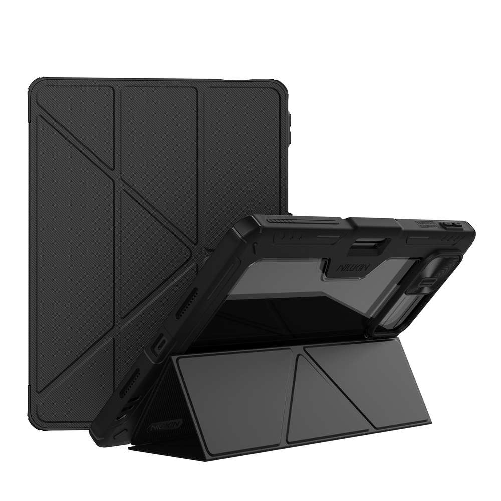 Чехол книжка для планшета Xiaomi Pad 8 и 8 Pro, серия Bumper Pro Case-Multi Angle Folding Style, многофункциональный складной стиль от Nillkin