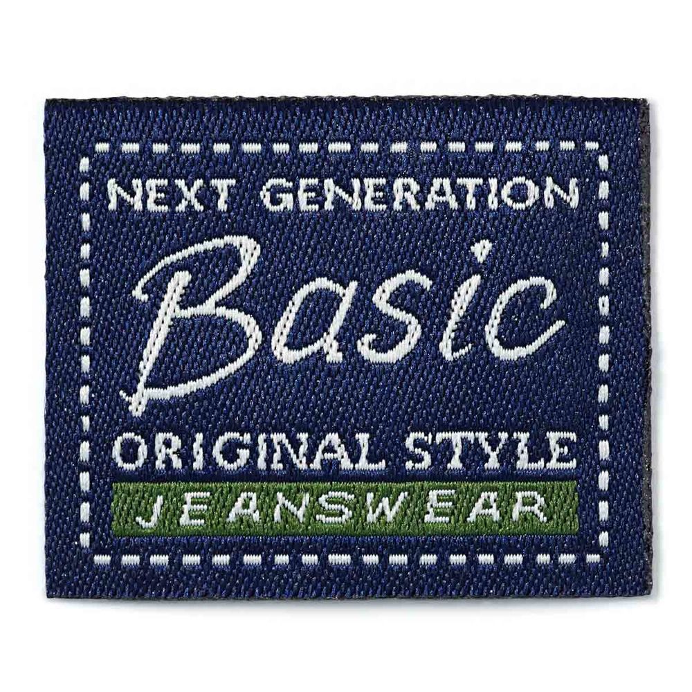 Аппликация термоклеевая джинс ярлык прямоугольный Basic ORIGINAL STYLE, синий цв, Prym