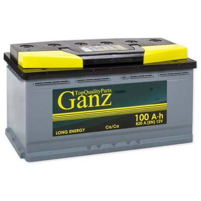 Аккумулятор GANZ Standart 100 А/ч обратный R+ 353x175x190 L5 EN 820 А