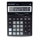 Калькулятор настольный SKAINER 12 Bit, LCD, 12.3*17.1*3.1 см, чёрный