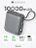 Внешний аккумулятор Gurdini Flow Power (CCC) 10000 mAh 20W ( built-in cables) USB-C/Lightning Dark Gray