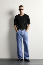 БРЮКИ STRAIGHT FIT В ПОЛОСКУ — ZARA · 0840/380