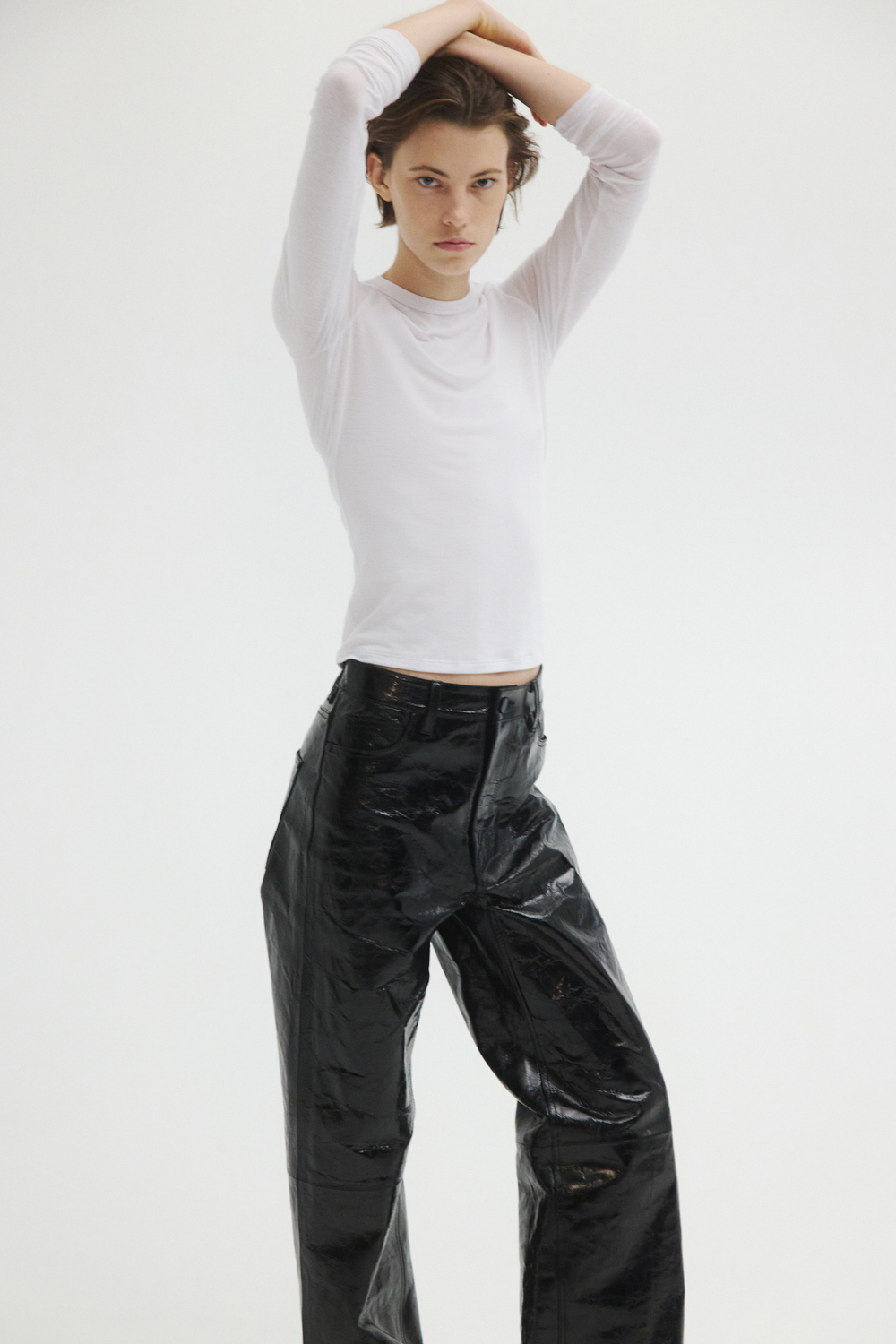 Утепляющий топ Slim Fit с длинными рукавами - H&M