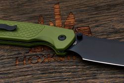 Нож складной CJRB J1945-BGN Pyrite Light, клинок 85мм, сталь AR-RPM9, рукоять FRN оливковый