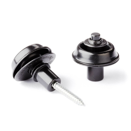 Dunlop SLS1403BK Straplok Flush Mount комплект креплений для гитарного ремня, потайной, чёрный