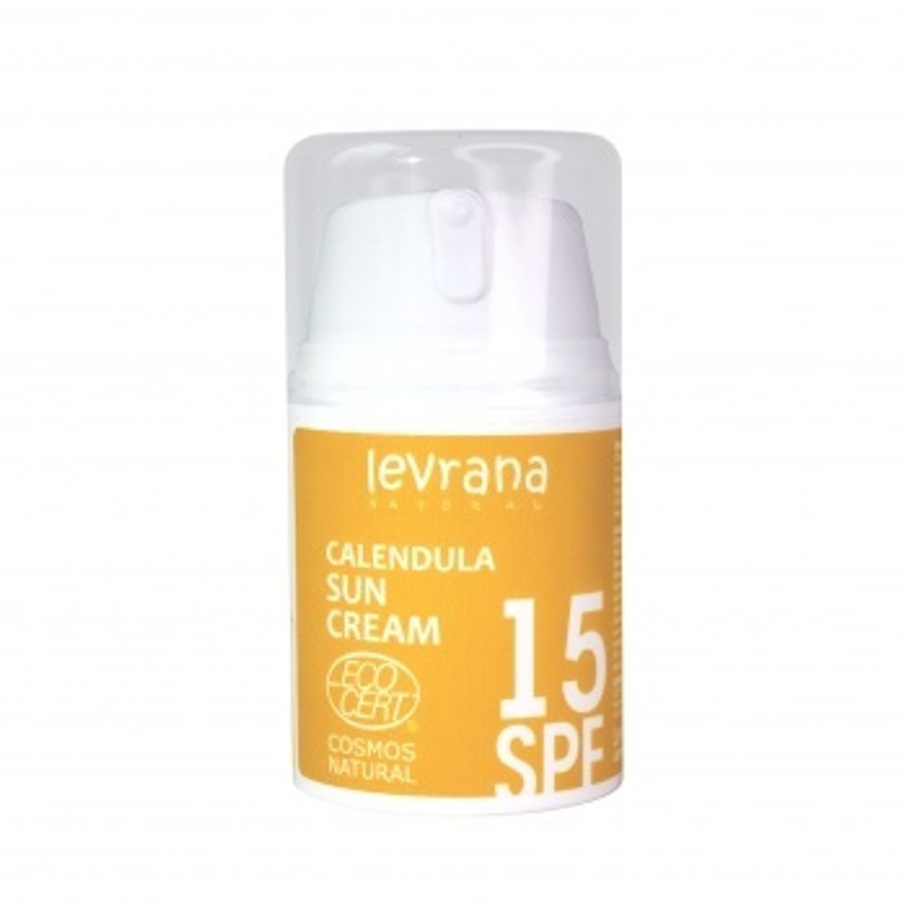 Солнцезащитный крем для ежедневного применения Календула, 15 SPF (Levrana)