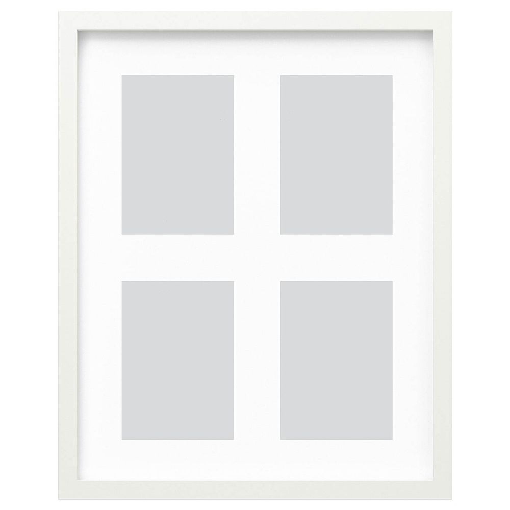 IKEA RÖDALM (ИКЕА РОДАЛМ) — Фоторамка для 4 фотографий, белая, 40x50 см