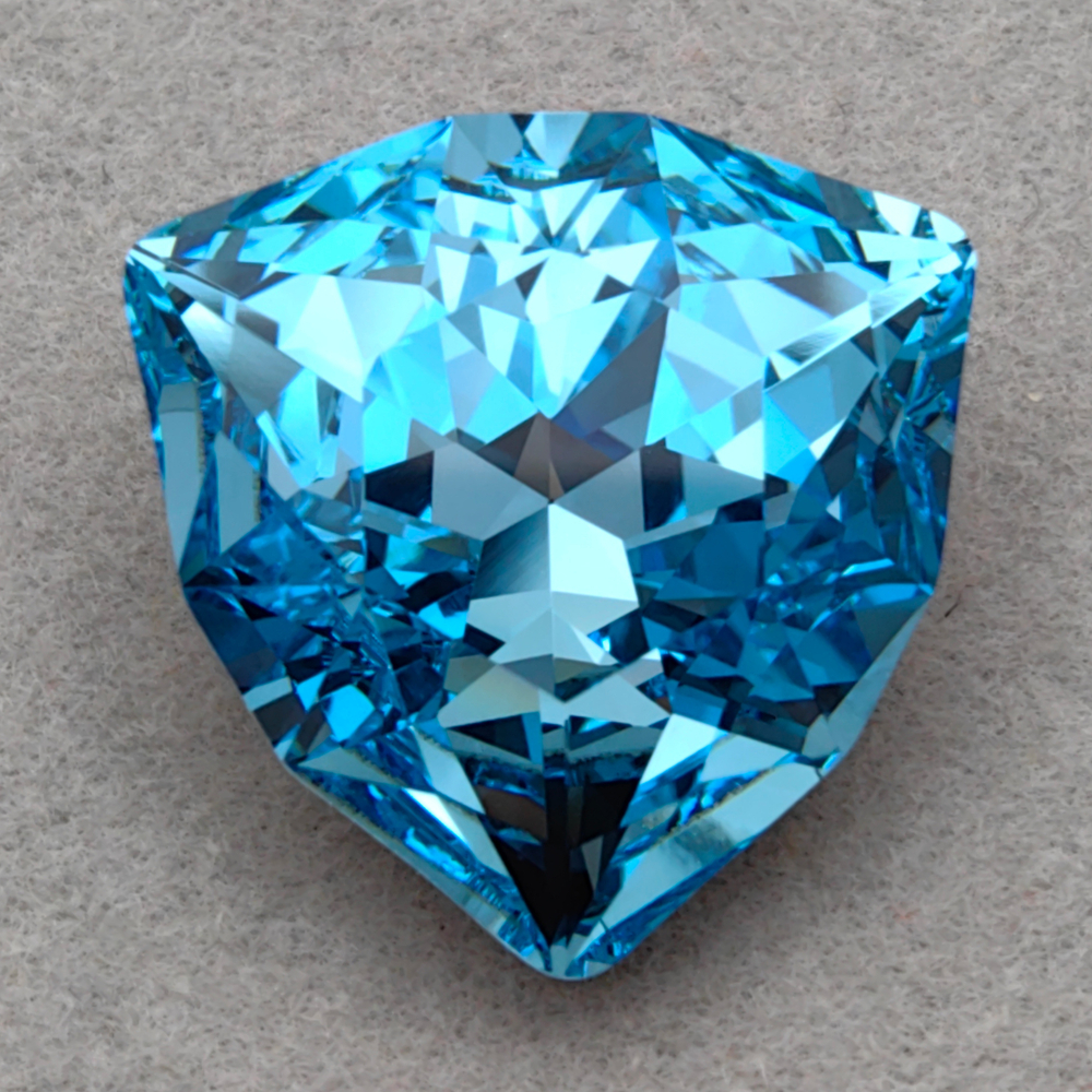 Триллиант Swarovski 4706, цвет Аквамарин (Aquamarine F)