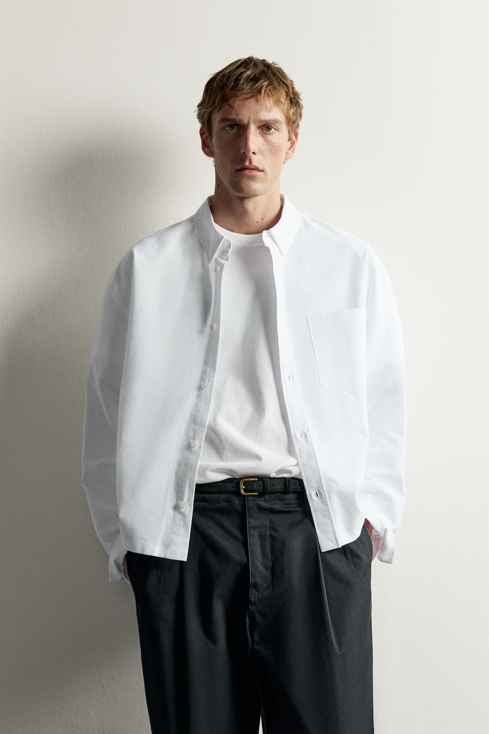 РУБАШКА BOXY FIT — ZARA