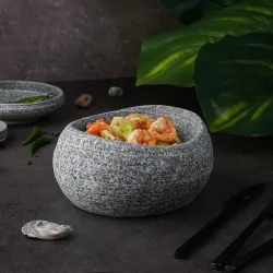 Салатник 250 мл 17,5*15,5 см h8,7 см емкость для закусок Stone Untouched Taiga P.L. [1]