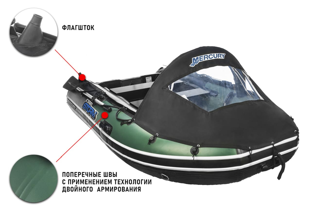 Лодка ПВХ STORMLINE Adventure Extra 380 (2024)