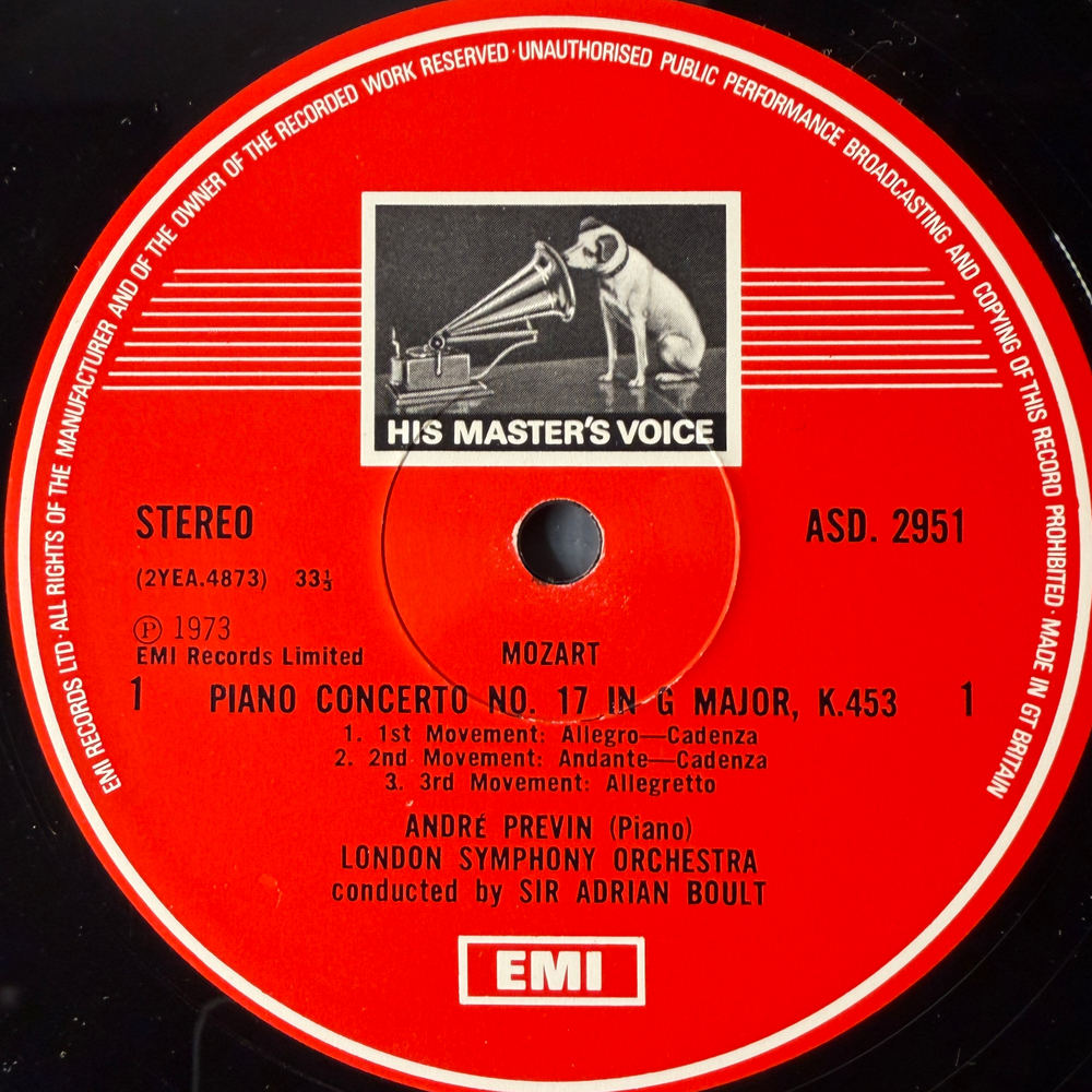 Моцарт - Фортепианные концерты (Англия 1973г.) Promo