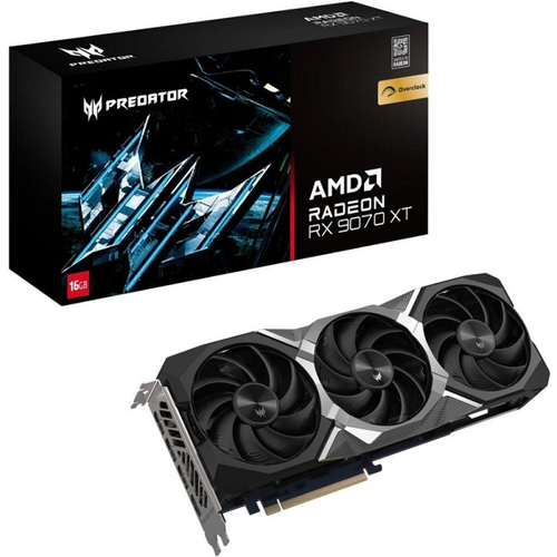 Видеокарта Acer AMD Radeon RX 9070 XT PREDATOR BIFROST OC 16GB (DP.Z4FWW.P01)