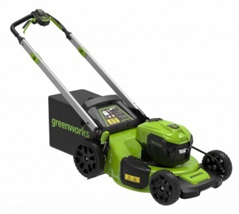 Аккумуляторная самоходная газонокосилка Greenworks GD40LM48SPK5, 2517407UG.40v, 48 см, АКБ 5 А·ч и ЗУ