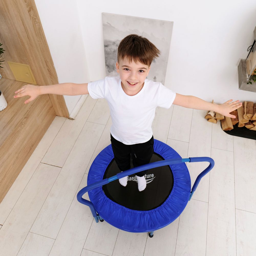 Батут с поручнем DFC Gardenature 36&amp;#039;&amp;#039; синий
