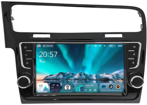 Магнитола для Volkswagen Golf 7 2012-2020 (рамка с крутилками и кнопками) - Teyes CC4 монитор 9.2" 2K QLED на Android 14, Быстрейшая, Snapdragon 680, DSP, CarPlay, 4G SIM-слот
