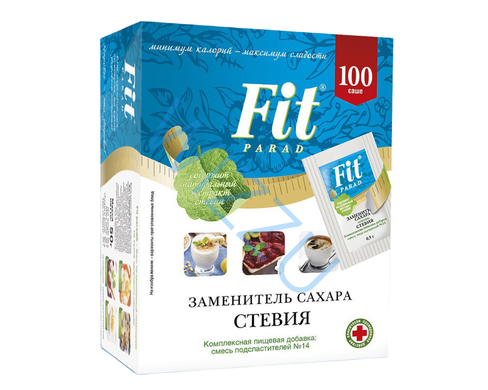 Смесь подсластителей на основе эритритола Стевия стики Fit Parad №14 100шт