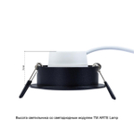 Встраиваемый светильник Arte Lamp MIRA A2861PL-1BK