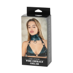 Изумрудный широкий кожаный ошейник БДСМ Арсенал Lady's Arsenal Wide Emerald Collar 67009