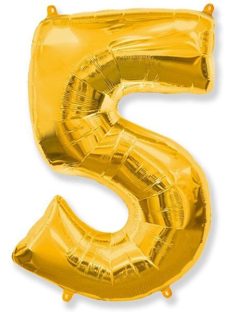 Цифра "5" золото