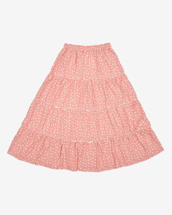 Юбка Long Tiered Pink Flower - фото 6