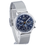 ZEPPELIN Quartz Movement 30m Water Resistance Women"s Watch Blue Dial Stainless Steel Watch Case