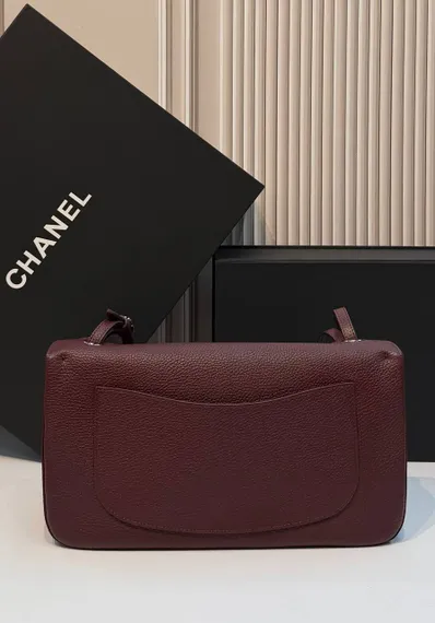 Сумка Chanel Maxi Flap bag Бордовый