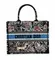 Сумка женская Dior Book Tote, модель среднего формата синий