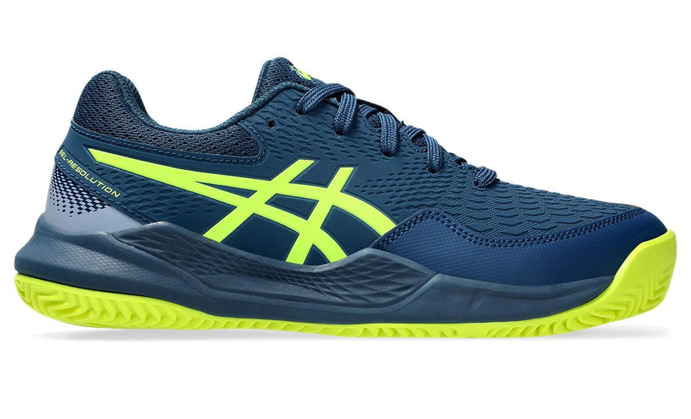 детские Кроссовки теннисные Asics Gel-Resolution 9 GS Clay - небесный