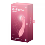 Розовый вибромассажер G-Force - 19 см. (Цвет: розовый)