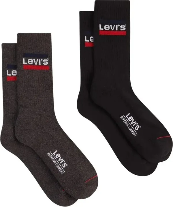 Носки ( набор 2 шт. ) LEVI'S Regular Cut Sprtwr Logo 2P