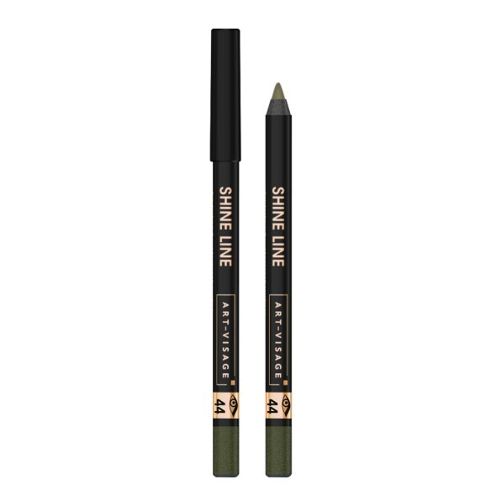 Art-Visage Карандаш для глаз Shine Line, устойчивый, водостойкий, тон №44, Олива, 1,8 гр
