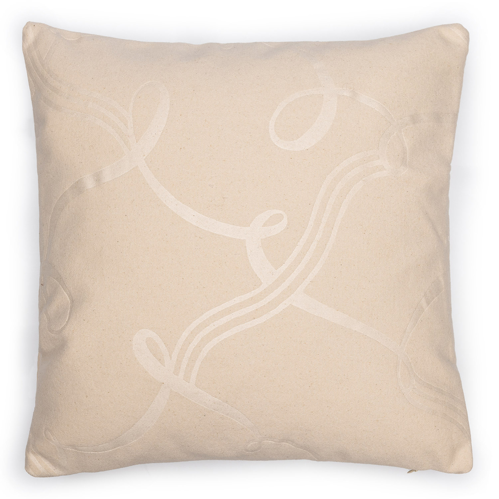 Подушка TOILE DE COCHER 35х35 Empire Design 35x35 Слоновая кость