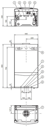 Котел газовый настенный Vaillant turboTEC plus VU 362/5-5 (H-RU/VE), 36 кВт
