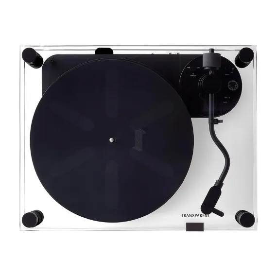Transparent Transparent Turntable Black