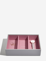 Органайзер для украшений и часов Stackers Classic Jewellery Box, 3 секции -Dove Grey & Rose (Navy Blue / темно-синий / Navy Blue / Органайзер с крышкой)