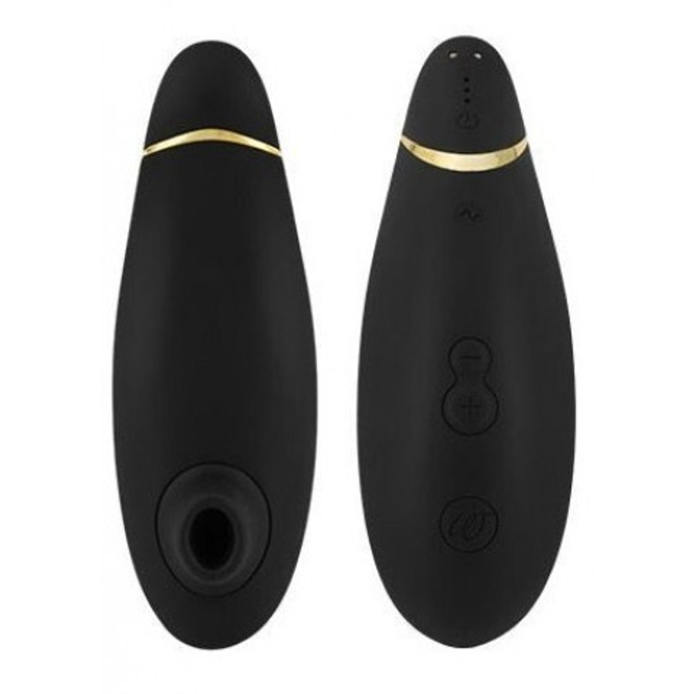 Бесконтактный клиторальный стимулятор Womanizer Premium черный/золотой