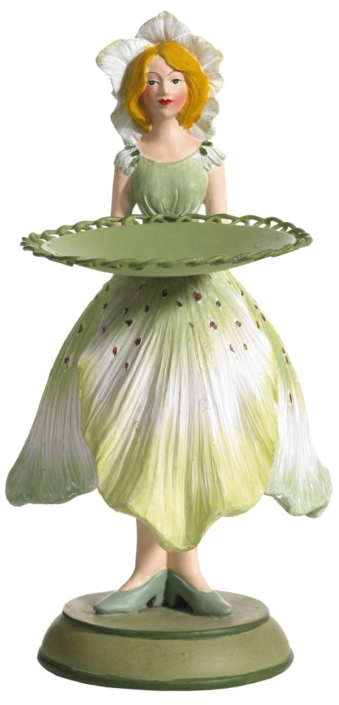 Фигурка декоративная Fiebiger Floristik: Blumenmädchen (цветочная фея) Морозник l=16 см