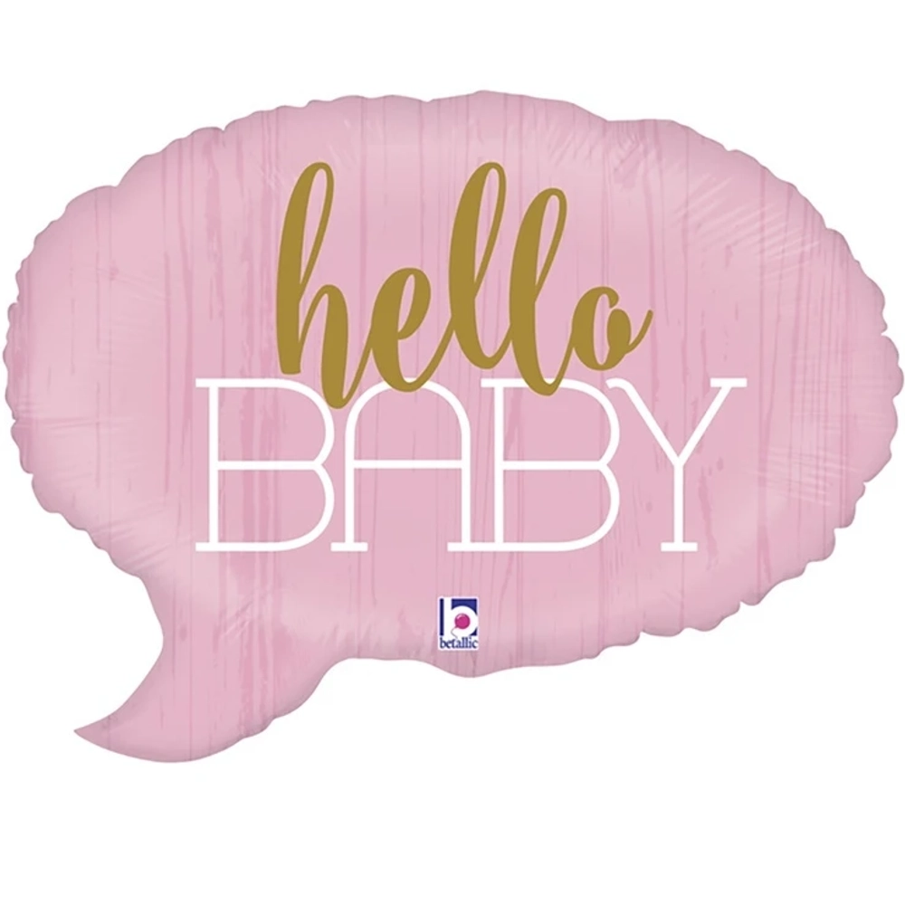 Шарик HELLO BABY Спич-бабл розовый