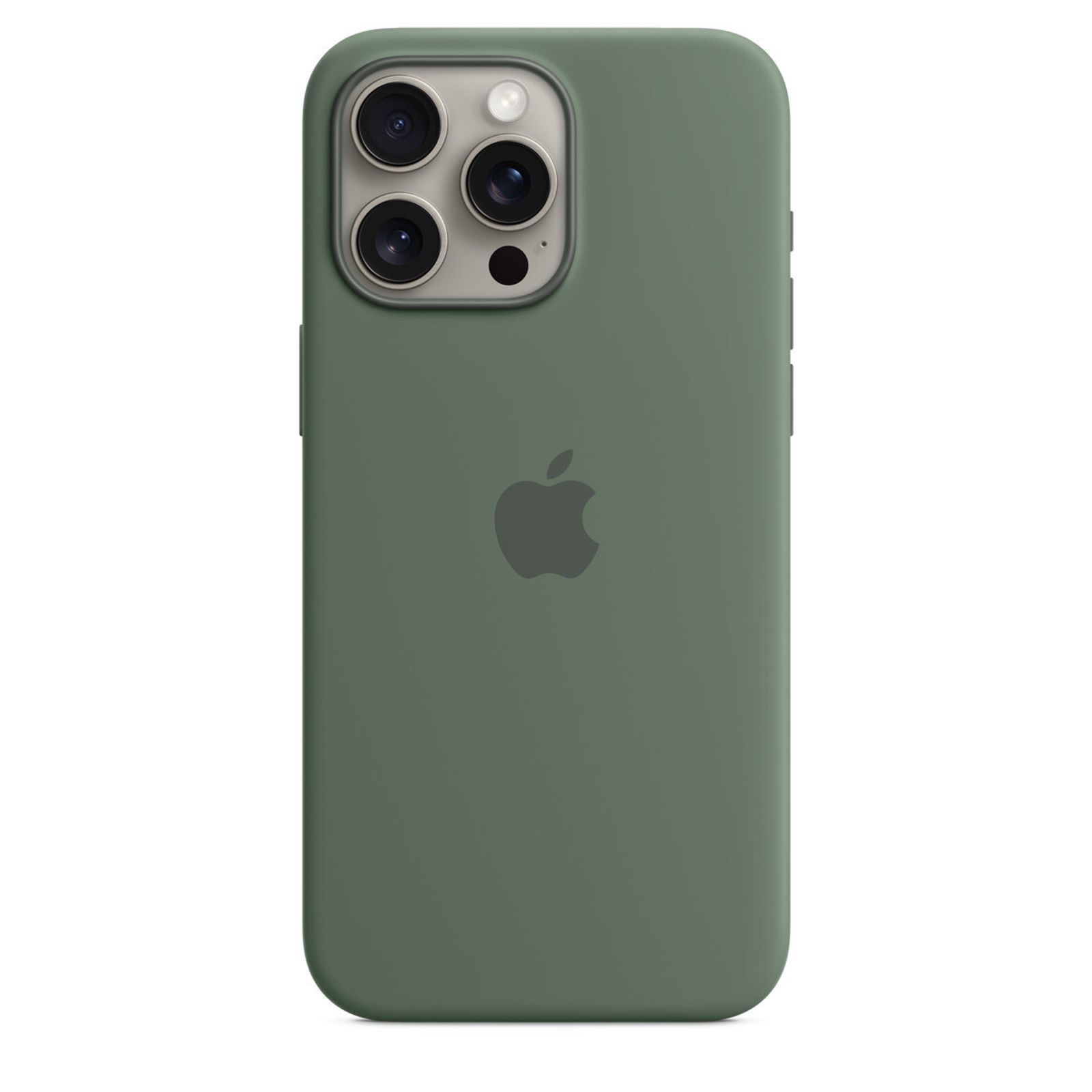 Защитный чехол Apple Silicone Case with MagSafe iPhone 15 Pro Max Cypress (Зелёный)