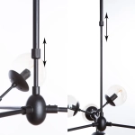 Люстра на штанге Arte Lamp BOLLA A1664SP-12BK, 12хE14