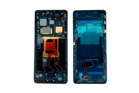 Средняя часть корпуса (рамка) для OnePlus 12 черная (Rock Black)