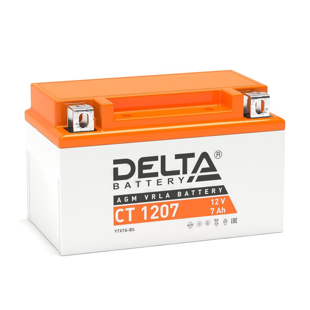 CT 1207 Delta Аккумулятор герметичный свинцово-кислотный стартерный