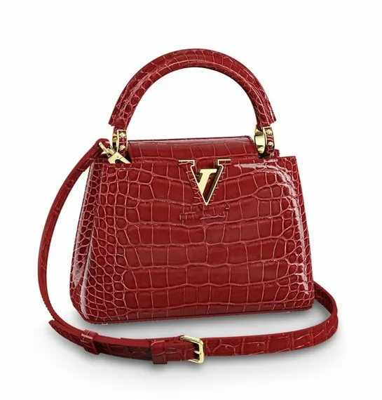 Сумка Louis Vuitton Capucines Mini красный