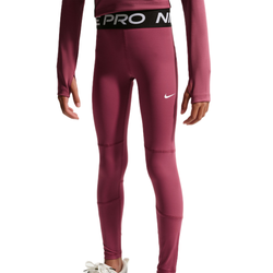 Детские брюки Nike Kids Pro Dri-Fit Tight — pink smoke/white